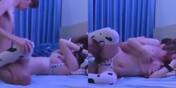 หลุดคอลไลน์เสียว วัยรุ่นสายเงี่ยนตัวตึงโอนลี่แฟน โดนผัวควยใหญ่สำหีเสียว